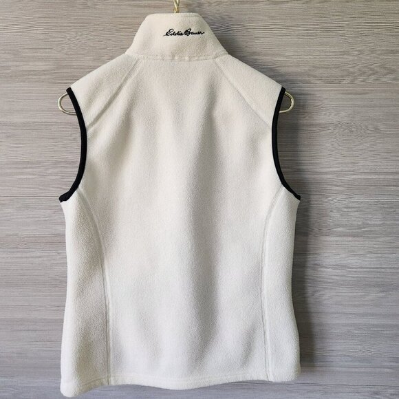 Eddie Bauer Vintage Womens Polartec Pockets Zip Golf Graphic Fleece Vest Sz M - Picture 10 of 16